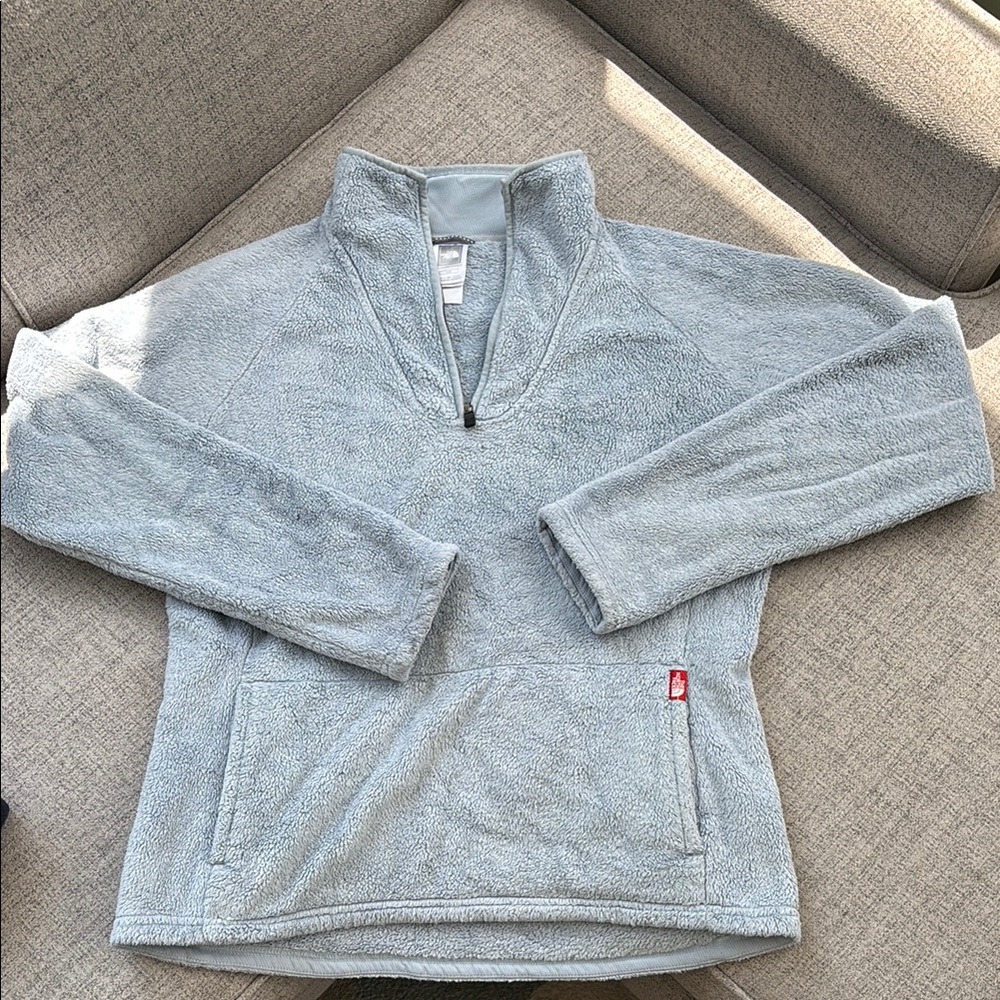The North Face Light Gray Fleece Pullover
